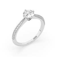 Anello Ama Donna in Oro bianco Diamante Lab Grown 1.23 Ct AMA-AN-1019-16 - AMA-AN-1019-16
